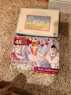 Girl Puzzles Princess And ballerinas