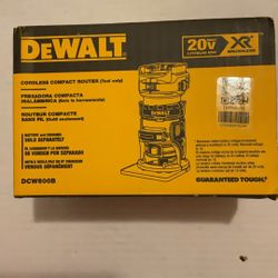 Brand New Dewalt XR Brushless 20 Volts Cordless Compact Router ( Tool Only ).       150 Firm on Price .     150 Firme en Precio.