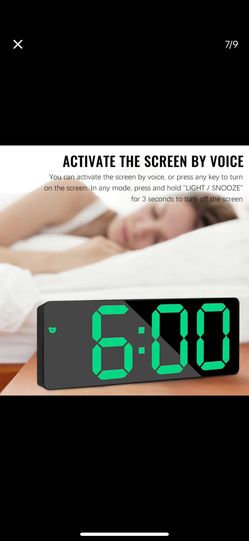 Digital alarm clock , LED travel alarm clock