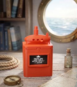 Submarine Veteran Gift Cube, Navy Retirement Display, Captains Log Decor, Submariner Quotes Gift