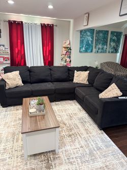 Brown sectional