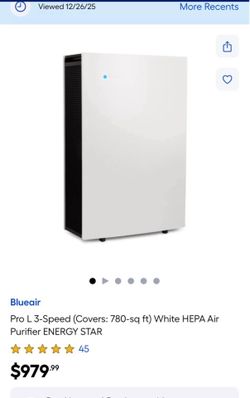 Blueair Pro L 3-Speed HEPA Air Purifier