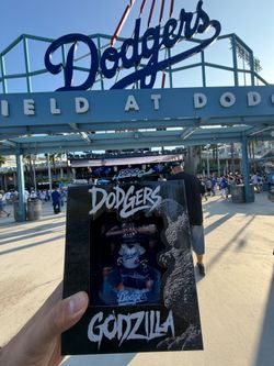 Dodgers x Godzilla bobblehead