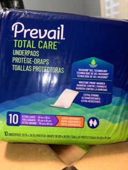 Prevail Total Care Underpads XL 10-Pack