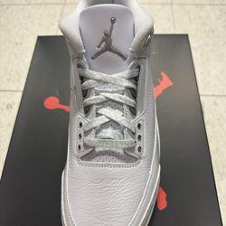 🔥 Air Jordan 3 “Pure White” 📦 Brand New | Size [insert size] 💸 $250 – No trades