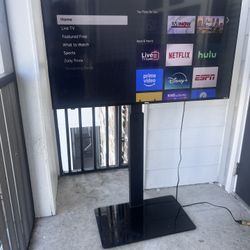 Fitueyes Floor TV Stand w/ Glass Shelves – Like New! Holds 32"–65" TVs – $40