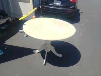 Fold out wooden table