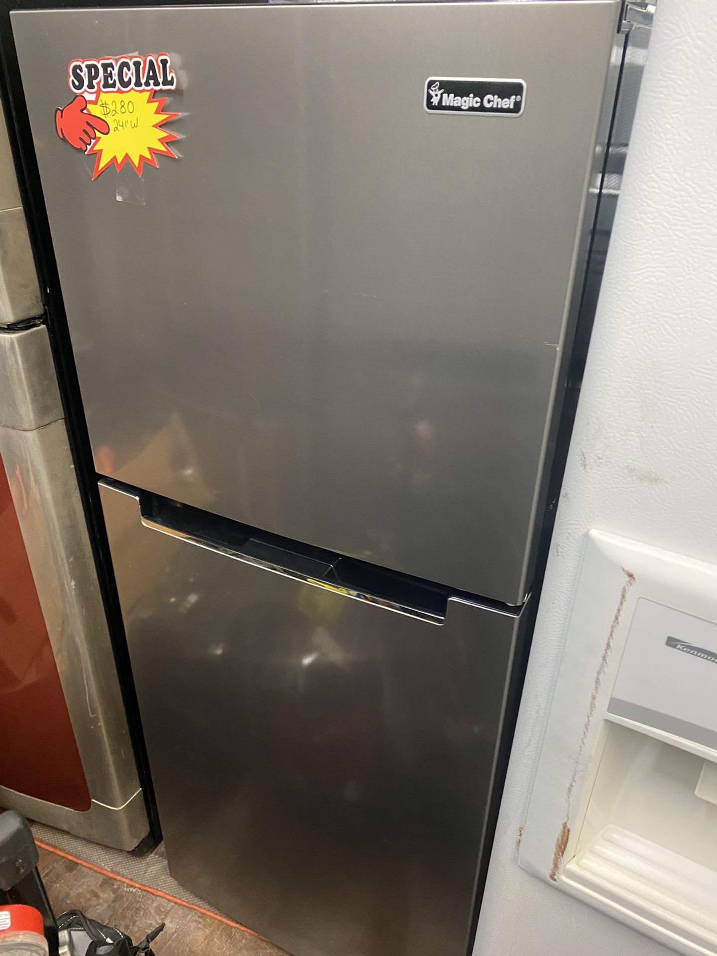 Magic Chef Miny Refrigerator Stainless Steel