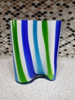 Design glass vase 11.5 inch