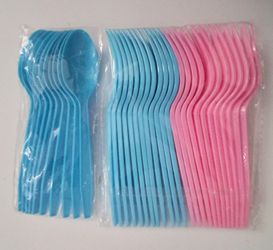 Plastic spoons and forks