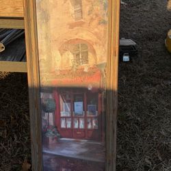 George Botich Framed Painting - Le Bistrot de l'Université - 39" x 17"