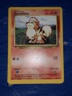 1st edition growlithe POKÉMON card