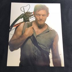 Norman Reedus signed 8x10 Photo