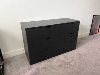 IKEA Black 6 drawer dresser
