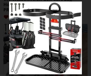 NEW Universal Golf Cart Dual Bag Holder – Club Car, EZGO & Yamaha – $115 OBO