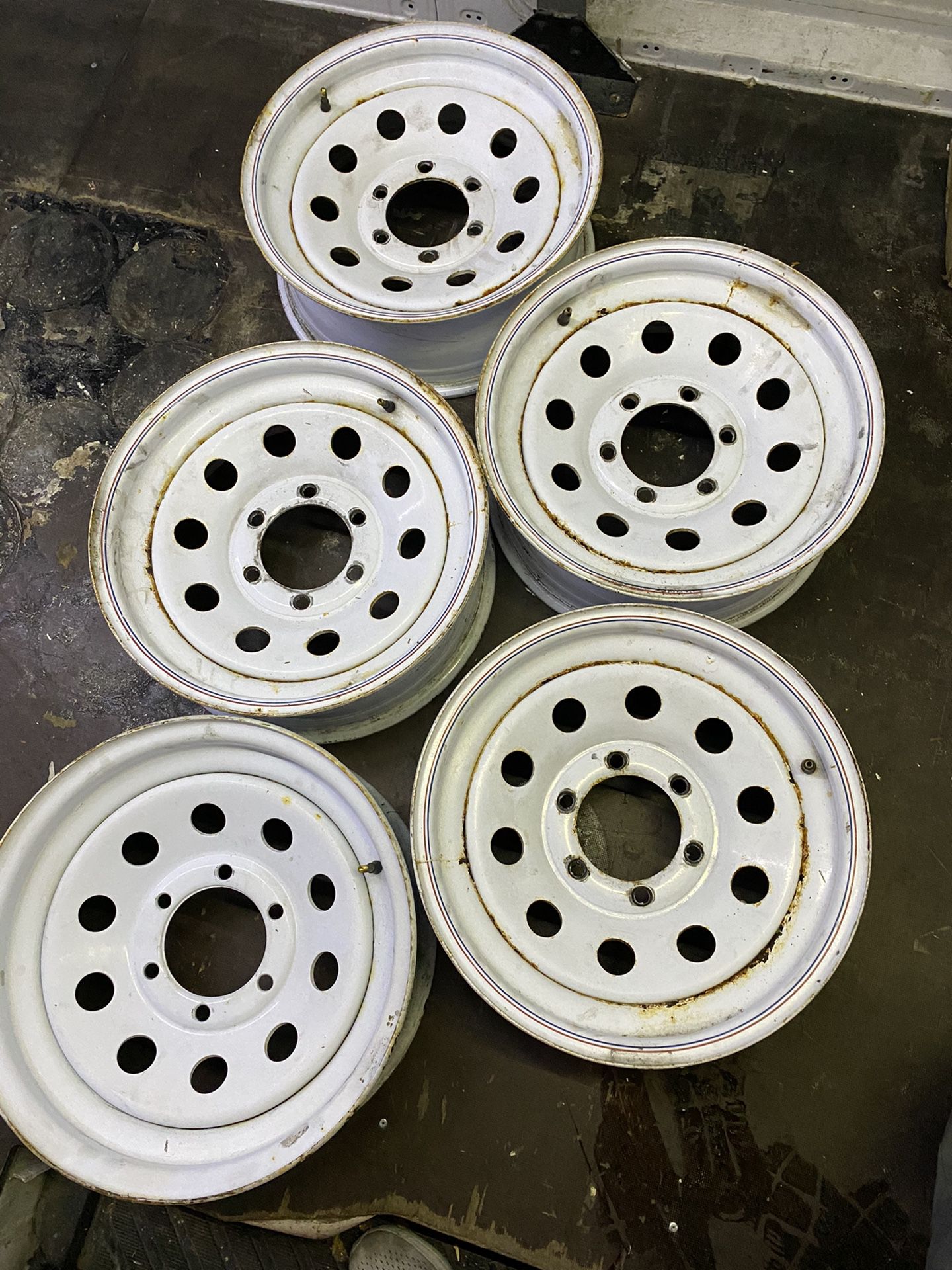 Trailer wheels with spare 16”