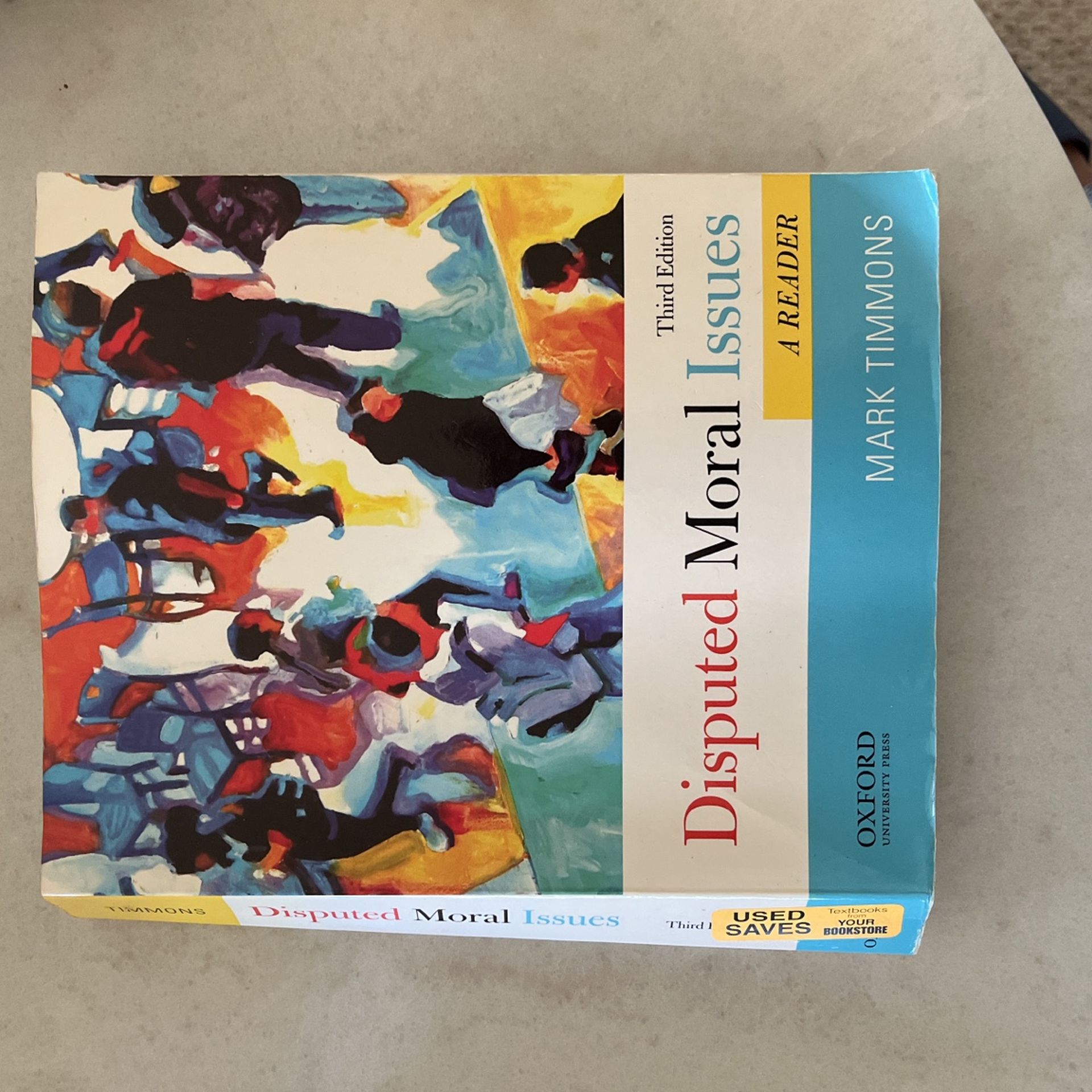 Mark Timmons Disputed Moral Issues: A Reader 3rd Edición ISBN-13: (contact info removed)946792