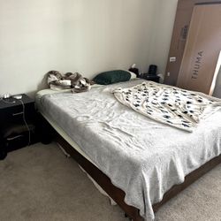 Mid Century Modern California King Bed Frame