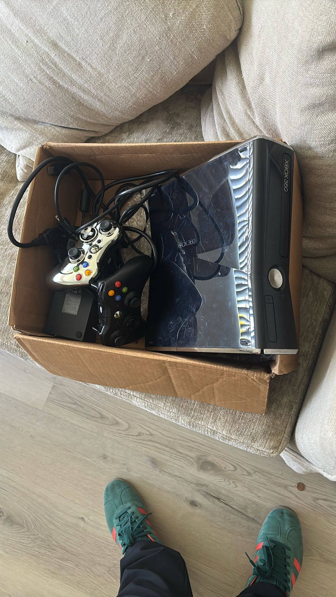 Xbox 360 With Two Remotes