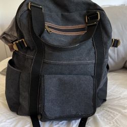 CargoIt Stonewashed Canvas Backpack