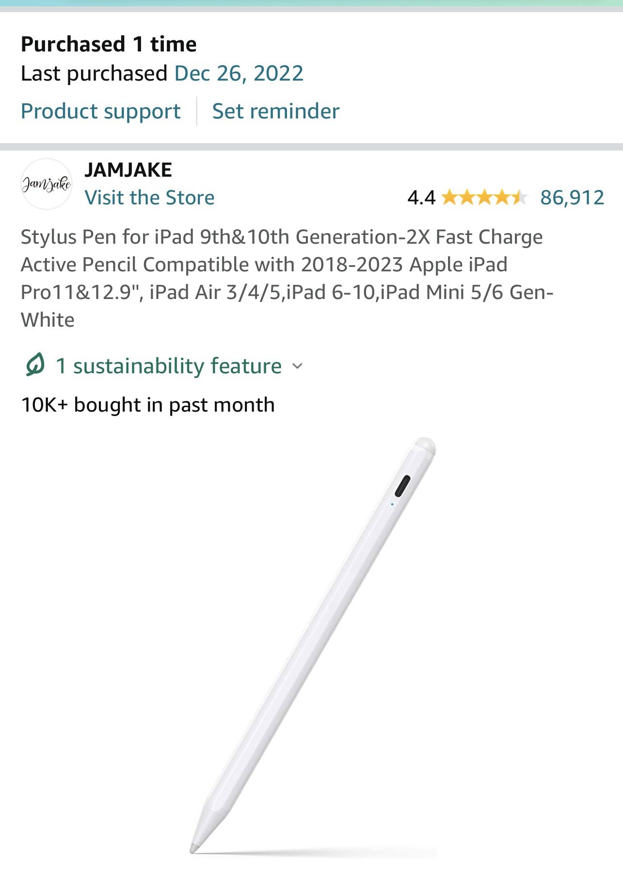 Stylus Pen For iPad 9th & 10th Generation 