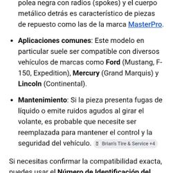 Bomba De Direccion Hidraulico