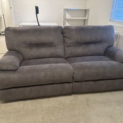 Reclining Sofa Gray 