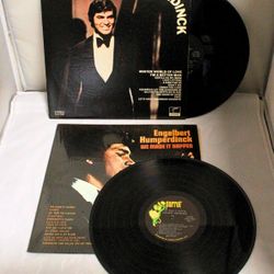 Signed Engelbert Humperdinck Vinyls Lot of 2 | Autographed Classic LPs