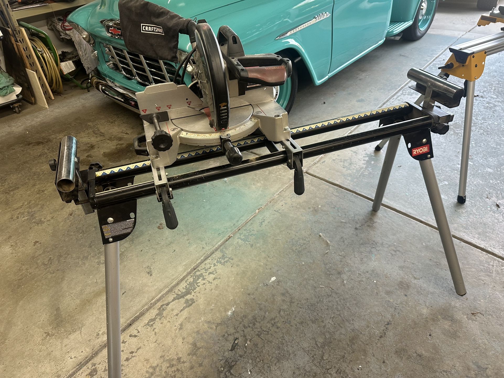 Craftsman Miter Saw And Ryobi Stand