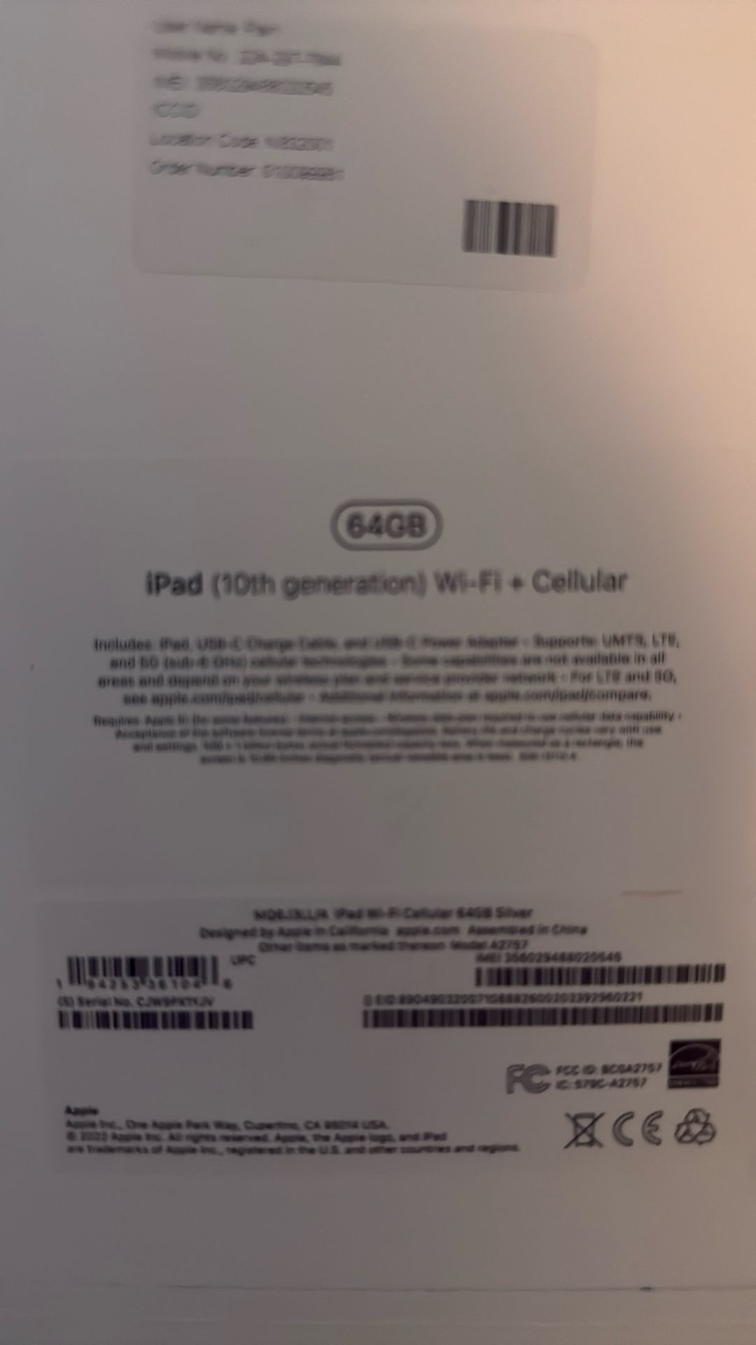 iPad 10 Gen