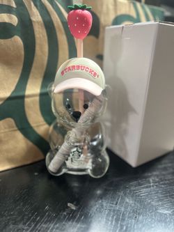 Starbucks pink strawberry bear cup