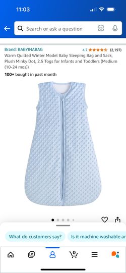 Baby Sleep Sack/ Baby In A Bag