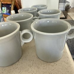 Fiestaware Grey Pearl Coffee Mug X6