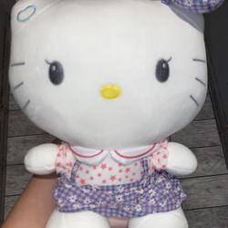 Big Hello Kitty Plushie With Blanket Included 