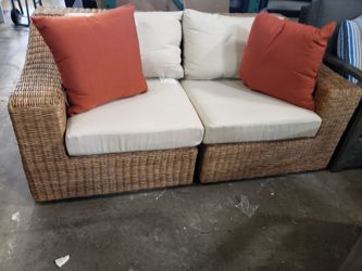 New 2pc outdoor patio furniture Loveseat sunbrella tax included