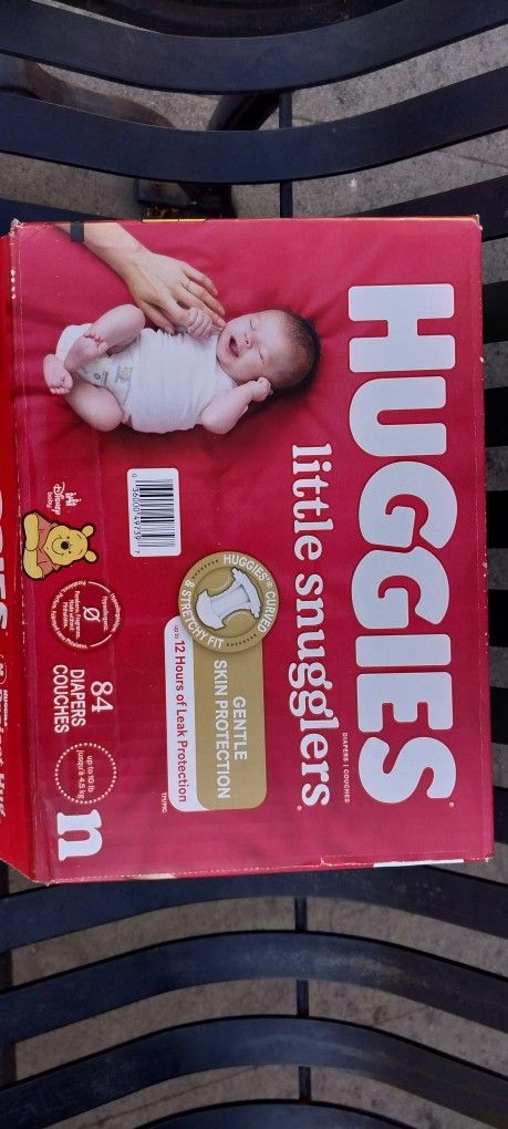 HUGGIES SIZE N AND 1 $23 EACH