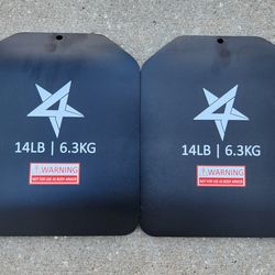 Yes4All Weight Vest Plates 14LB Pair Curved