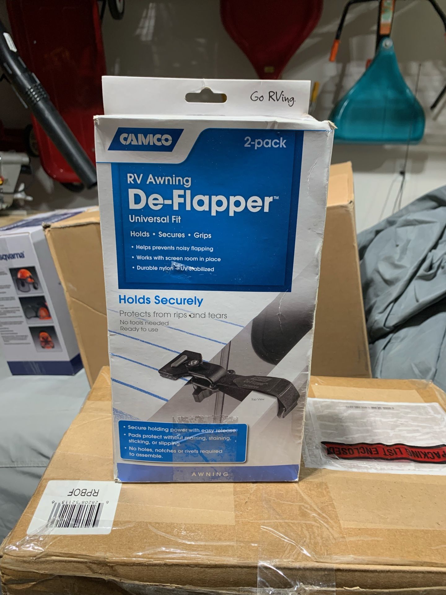 RV Awning Tie-Downs And De-Flapper
