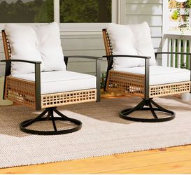 outdoor swivel Rocking Chair set