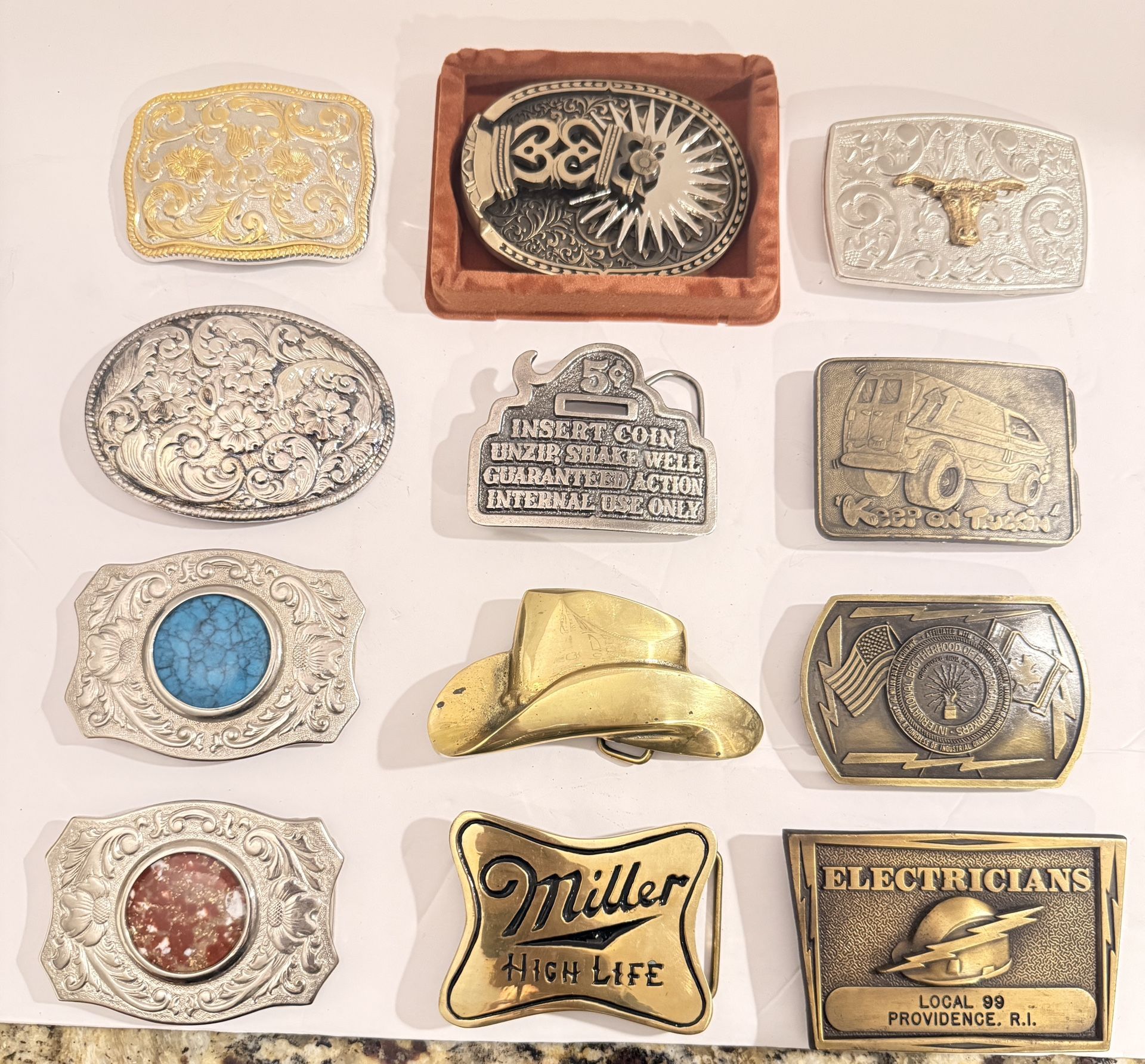 Vintage Belt Buckles ( SEE DESCRIPTION )