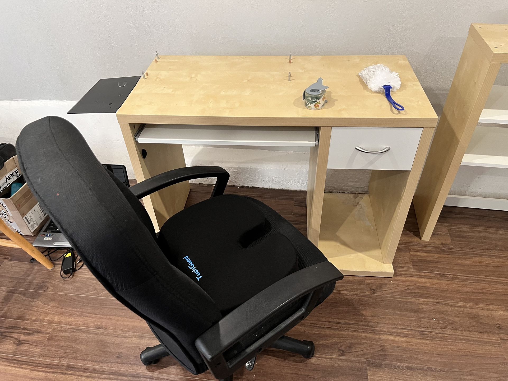 IKEA PC Desk And Generic Office Chair 