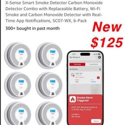 New X-Sense Smart Smoke Detector Carbon Monoxide Detector Combo Wi-Fi Smoke and Carbon Monoxide Detector with Real-Time 🚨$125 firm no lower don’t ask