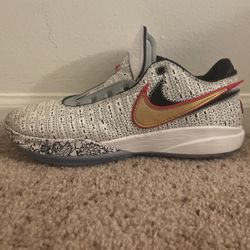 Nike LeBron XX​ "White/Metallic Gold/Black" Men's Basketball Shoe