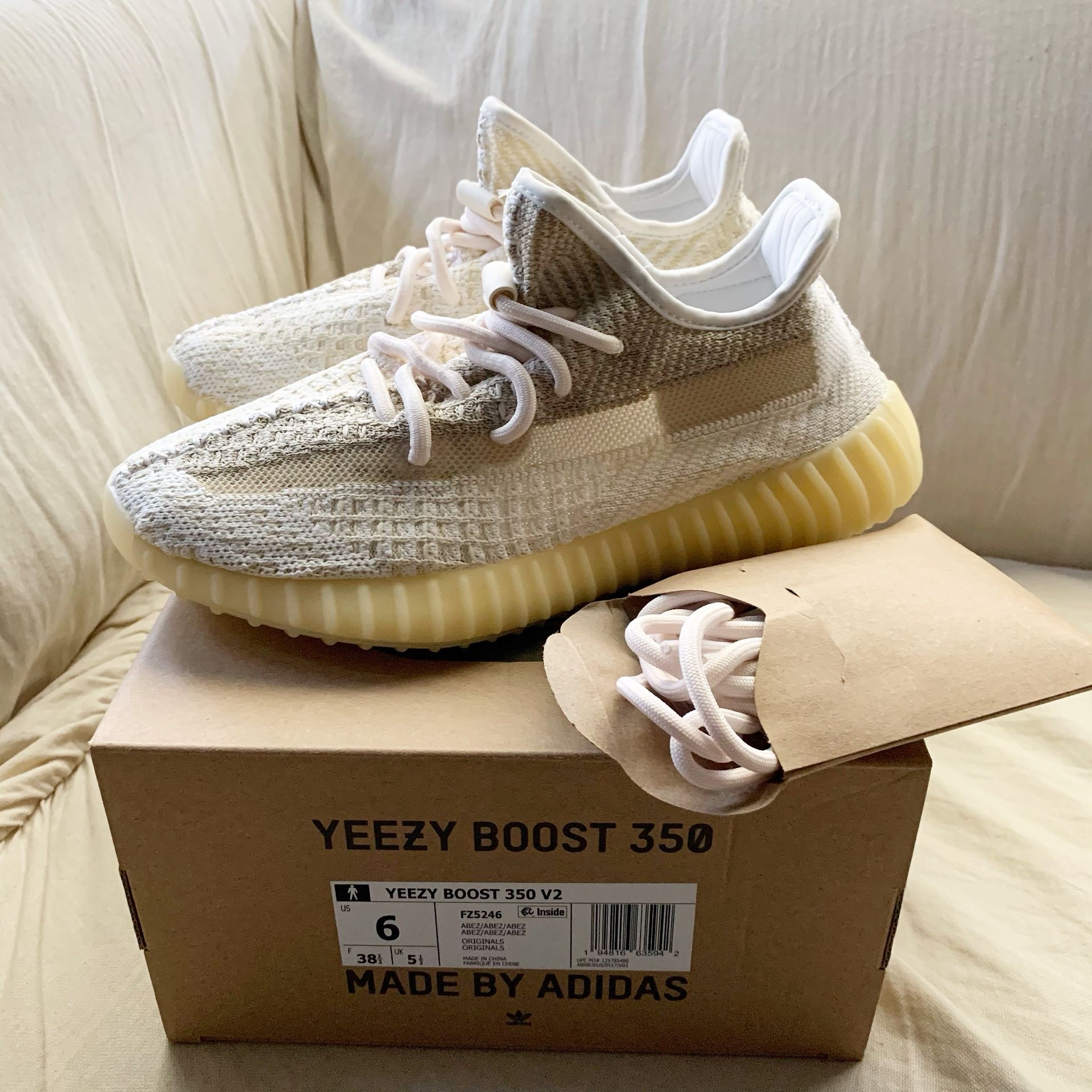 adidas Yeezy Boost 350 V2 Natural - New Size 6