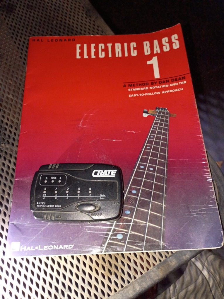 Electric Bass Book + Guitar Tuner