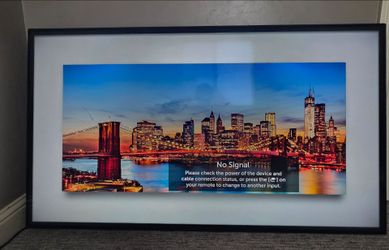 LG Picture Frame TV with wall attachment