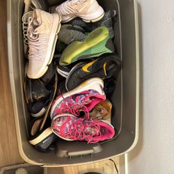Bulk of Assorted Used Shoes