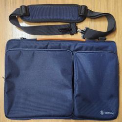 Tomtoc 360 Laptop Shoulder Bag For 15.6 Inch Laptop, Dark Blue