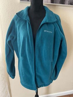 Columbia Teal Full-Zip Fleece Jacket