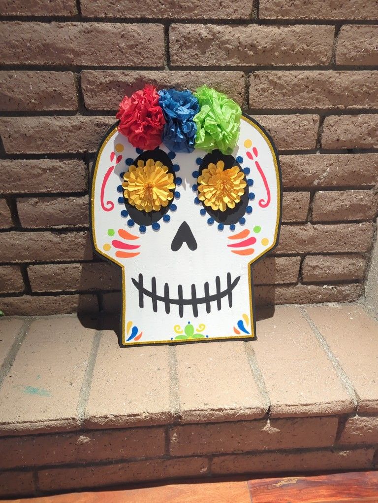 Dia De Los Muertos Wooden Calavera
